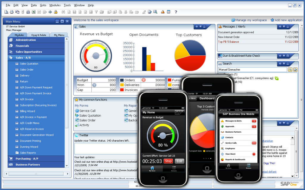 Start Up SAP Business One Software