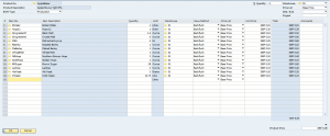 Production Software Recipe Screenshot